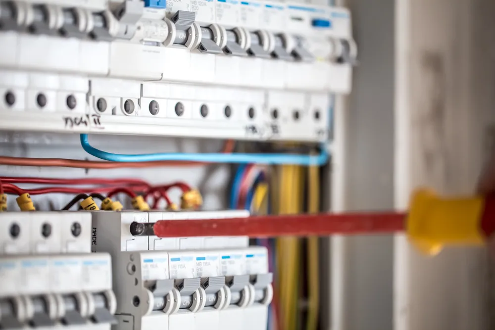 CBD Power Services electrician Richard on a residential job in the Hills District