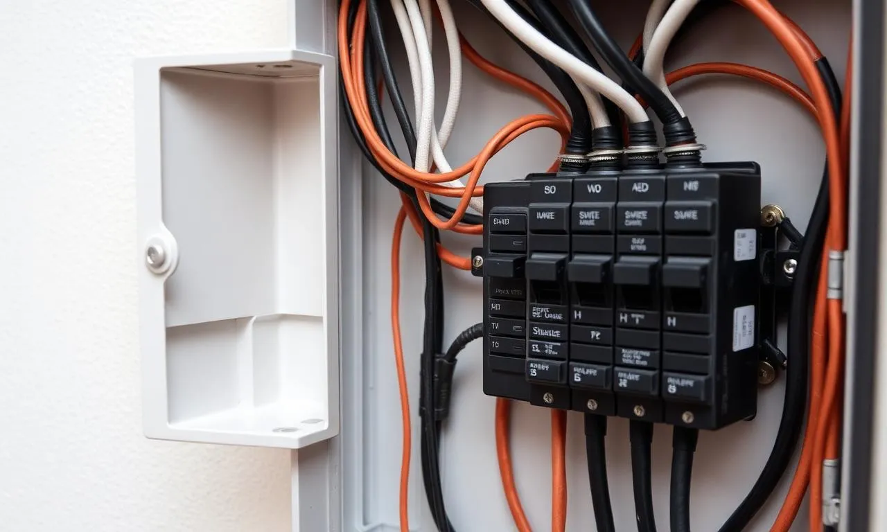 Castle Hill electrician working on a residential property near Showground Road