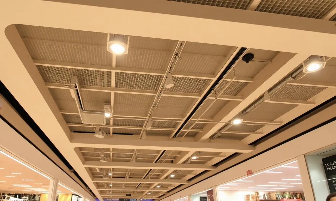 Commercial electrician completing a retail fit-out at Rouse Hill Town Centre